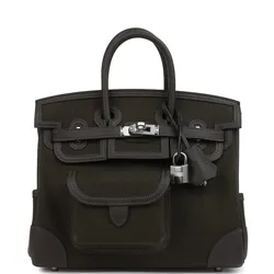 Birkin Cargo Dark Bronze Toile Goeland And Ebene Swift 25