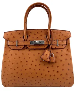Birkin Gold Ostrich 30