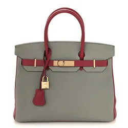 Birkin Gris Mouette Rouge Grenat Togo 30