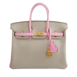 Birkin Gris Torterelle And 5p Bubblegum Pink Chèvre Mysore Hss 5
