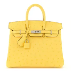Birkin Jaune Citron Ostrich 25