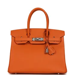 Birkin Orange Epsom 30
