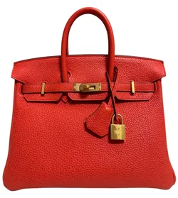 Birkin Orange Poppy Togo 25