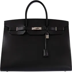 Birkin Sellier Noir Vache Hunter 40