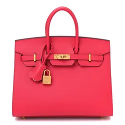 Birkin Sellier Rose Extreme Malachite Epsom Horseshoe 25